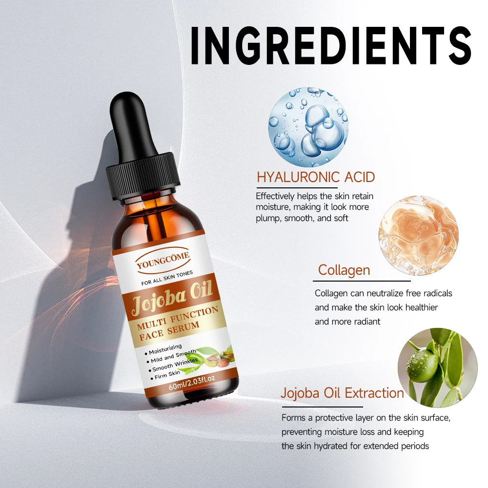 Vitamin E Jojoba Oil Essential Oil Brightens and tightens the skin, moisturizes the skin, and reduces dullness 4In1 Skin Care Peaceful Pleasures Health and Wellness