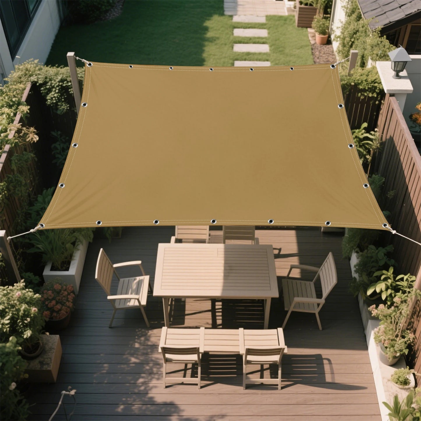 Rectangular Sun Shade Sail – 95% UV & Waterproof Outdoor Cover