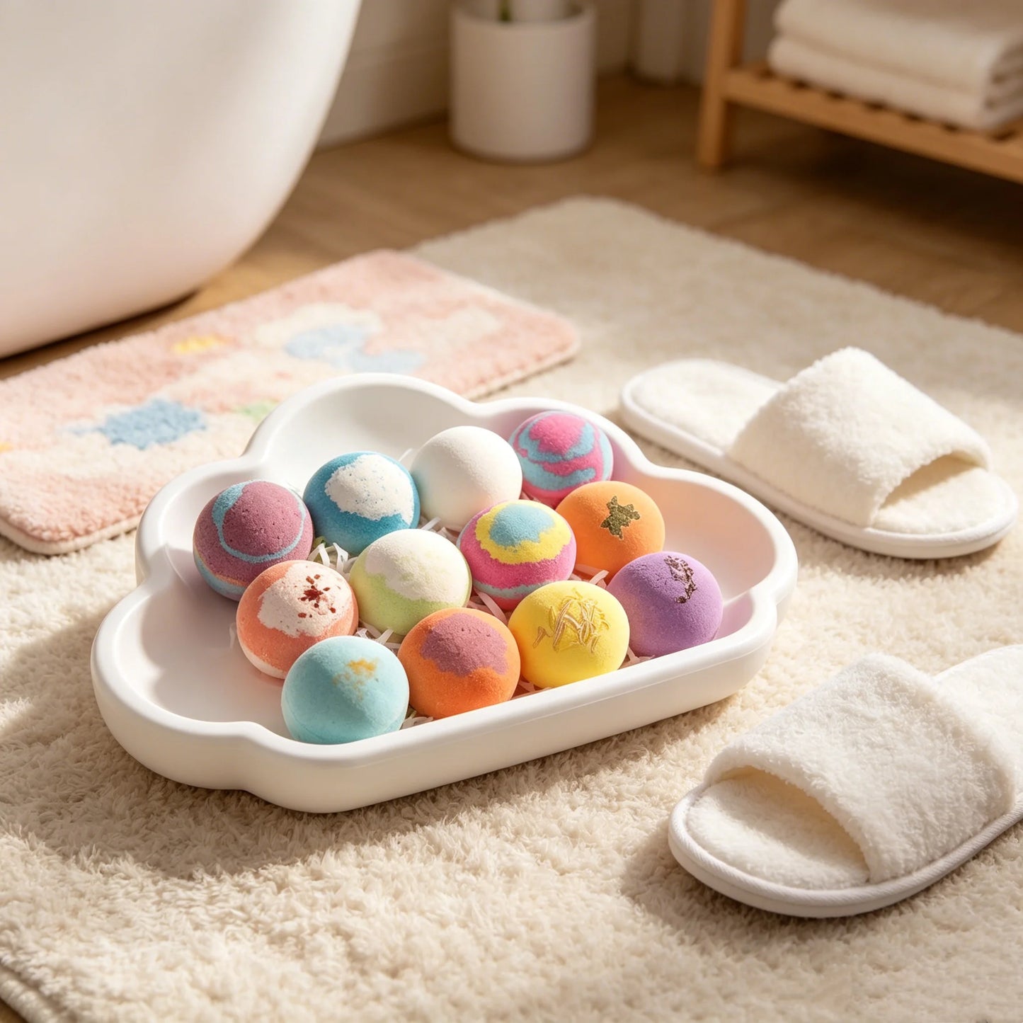Natural Fizzy Bath Bombs Gift Set for Kids & Adults – 12 Pack
