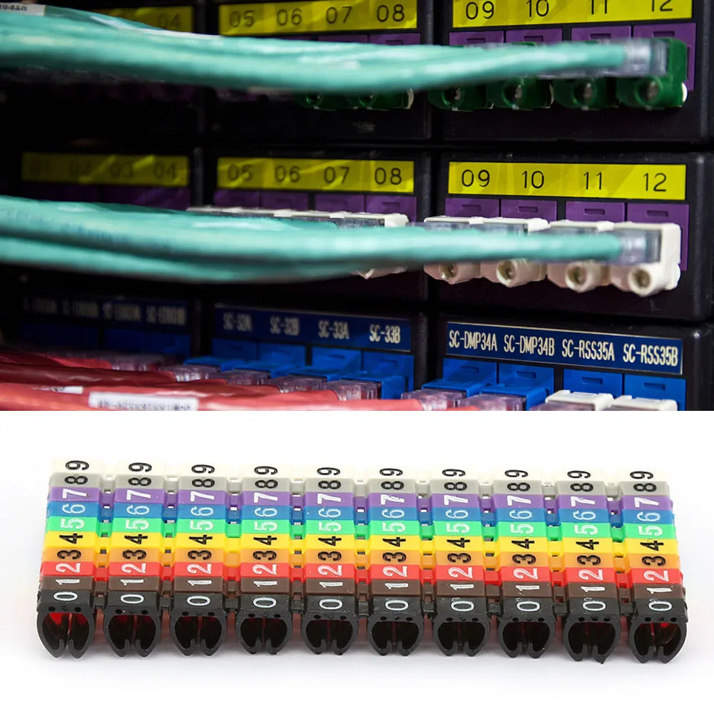 Wire Numbering Marker Wire Number Digital Number Tube Wire Number Label Tube Cable Marker Colorful Peaceful Pleasures Health and Wellness