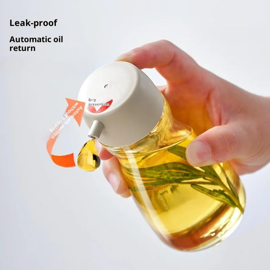 Hot 110/190ml Japanese Style Glass Oil Bottle Desktop Seasoning Bottle Kitchen Household Glass Soy Sauce Seasoning Can Oil Pot Peaceful Pleasures Health and Wellness