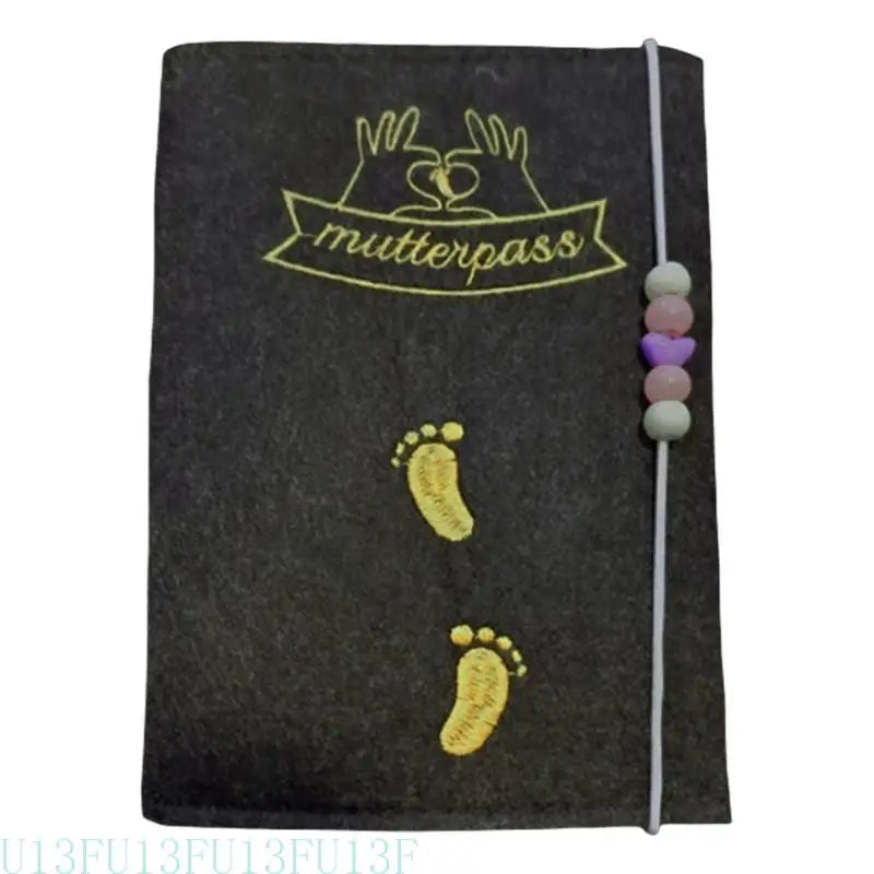 Felt Maternity Card Holder & Insurance Sleeve with Pocket