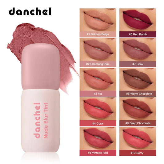 Danchel Nude Blur Tint – 2-in-1 Matte Lip & Cheek Blush Matte Lip Tint Oasis Select
