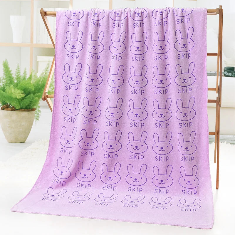 Cartoon Kids Bath Towel | Soft Microfiber 50×100cm Gift