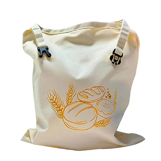 Beeswax Bread Bag Reusable Cotton Storage Pouch Keeps Bread Fresh Naturally For Proofing Freezer Pantry, Home Bakery Travel Camp Peaceful Pleasures Health and Wellness