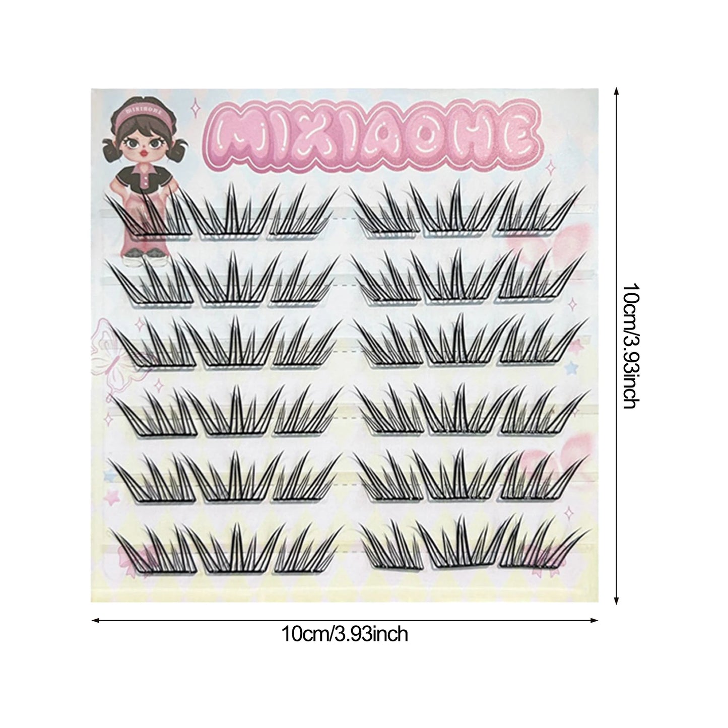 C Curl 11-12mm Fluffy Cluster False Eyelashes | 3D Lash Extensions