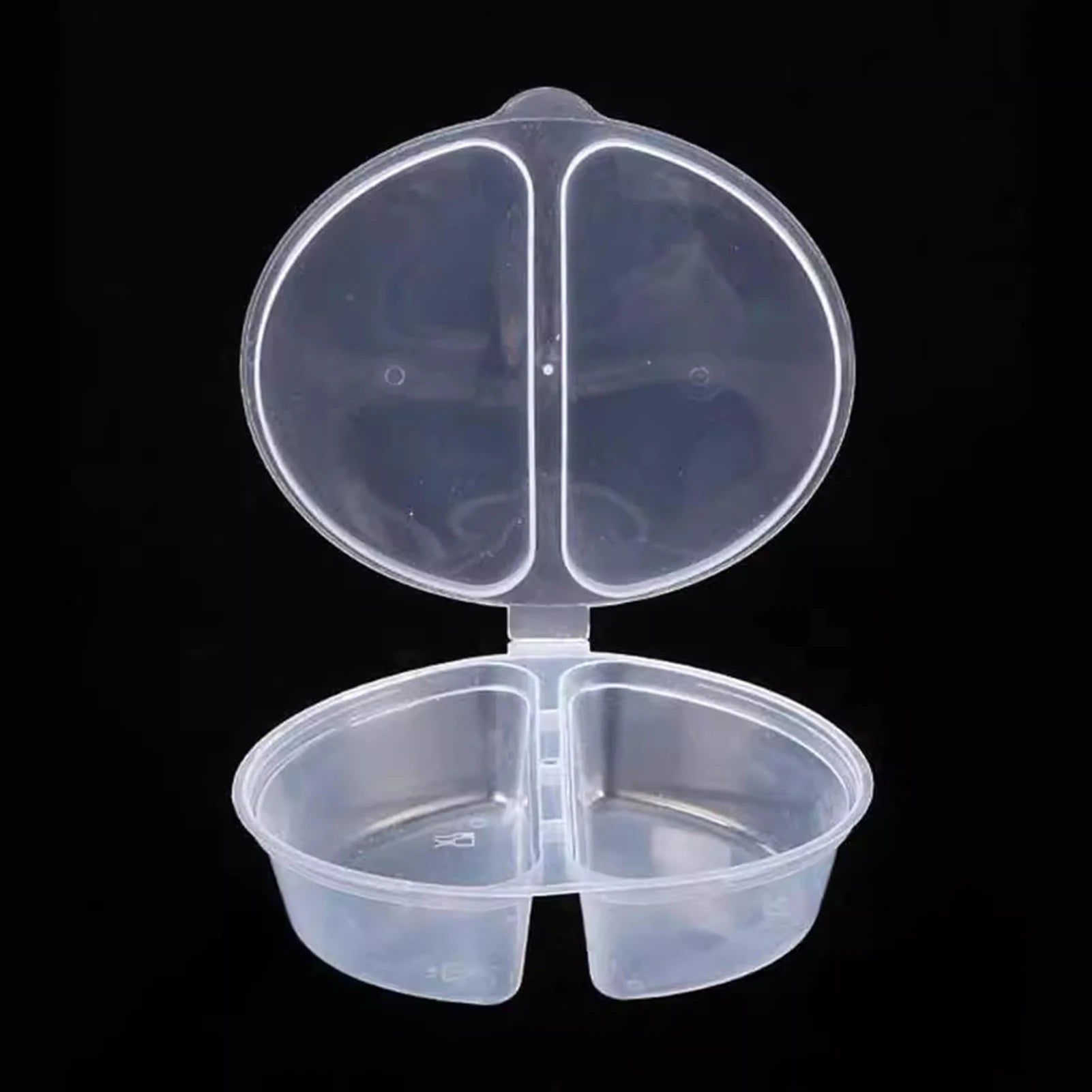 2 Compartment Snack Sauce Containers Good Sealing without Water Leakage Containers for Peanut Butter or Condiments Peaceful Pleasures Health and Wellness