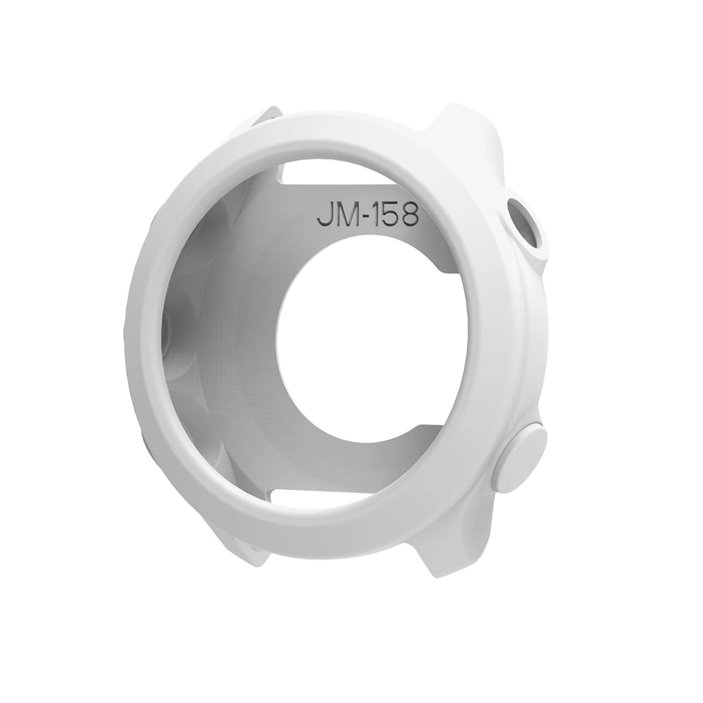 Silicone Case for Garmin Forerunner 55 & 158 – Clear Bumper Cover Peaceful Pleasures Health and Wellness WHITE