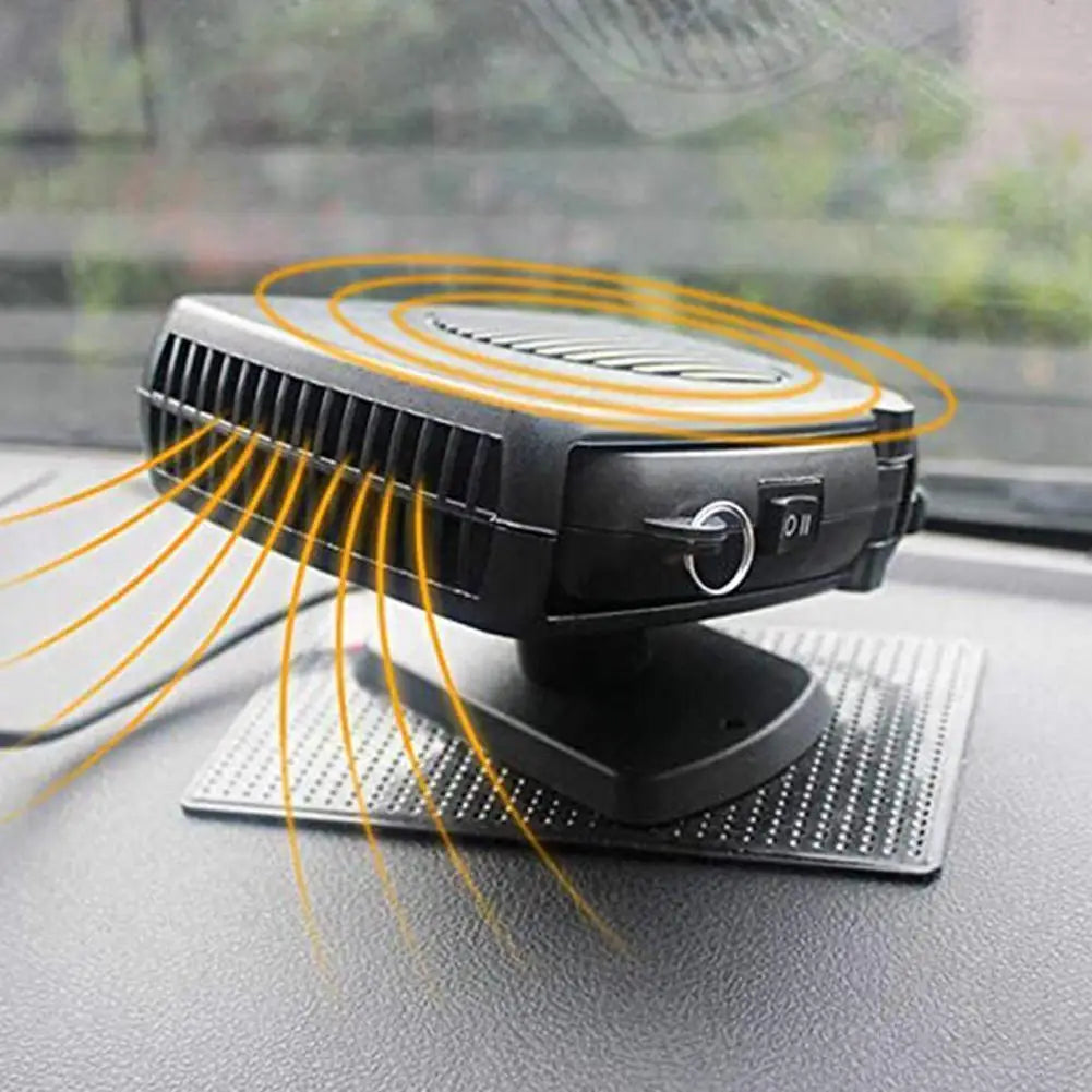 Portable 360° Car Heater Defroster Fan 12V/24V | Windshield Defogger