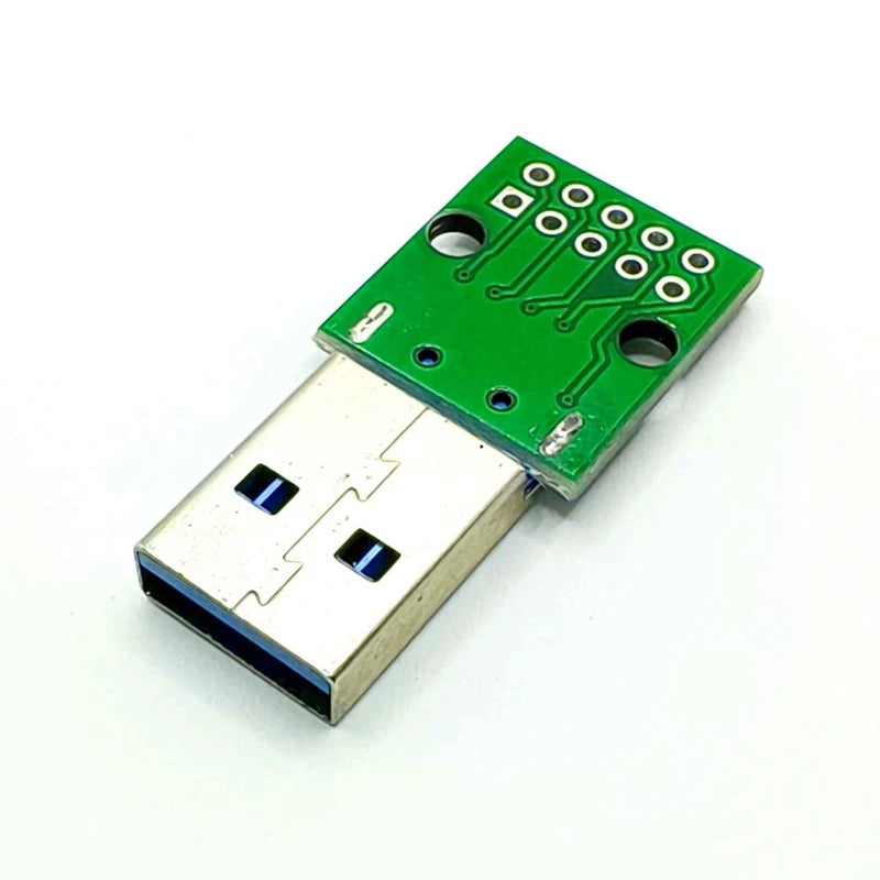 5PCS USB 3.0 Male Adapter Board DIY 2.54 Inline Soldered 9-pin Male Interface 3.0 High-speed Transmission Peaceful Pleasures Health and Wellness