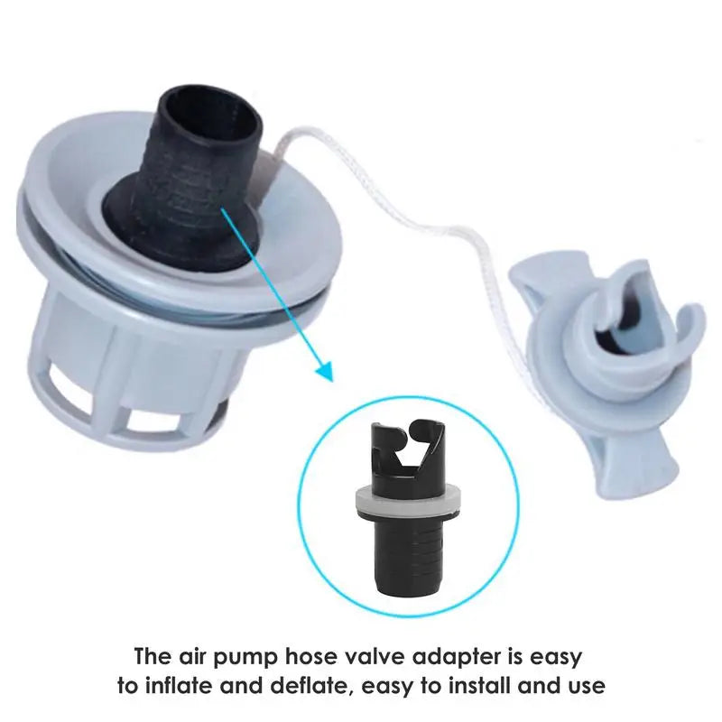 Inflatable Boat Kayak Air Valve Adapter Screw Hose Adapter Inflatable Boat Connector Air Valve Caps Water Sports Tools Peaceful Pleasures Health and Wellness