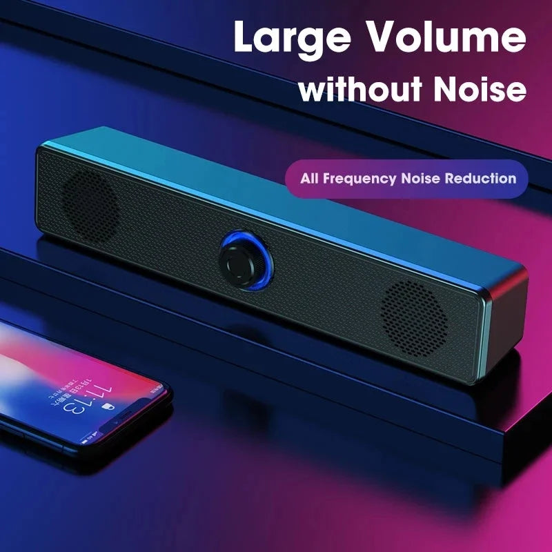 AyeBeau Bluetooth 5.3 Soundbar Speaker for PC, TV & Laptop
