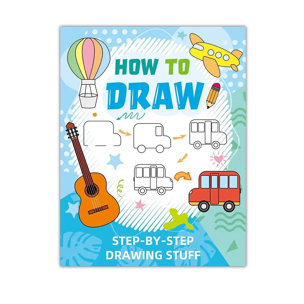 Animal Cartoon Sketch Book Step How Draw Drawing Practice Coloring