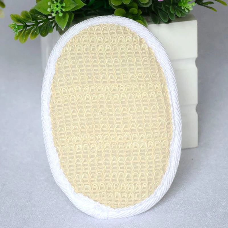 Natural Loofah Exfoliating Bath Gloves & Facial Scrub Pad