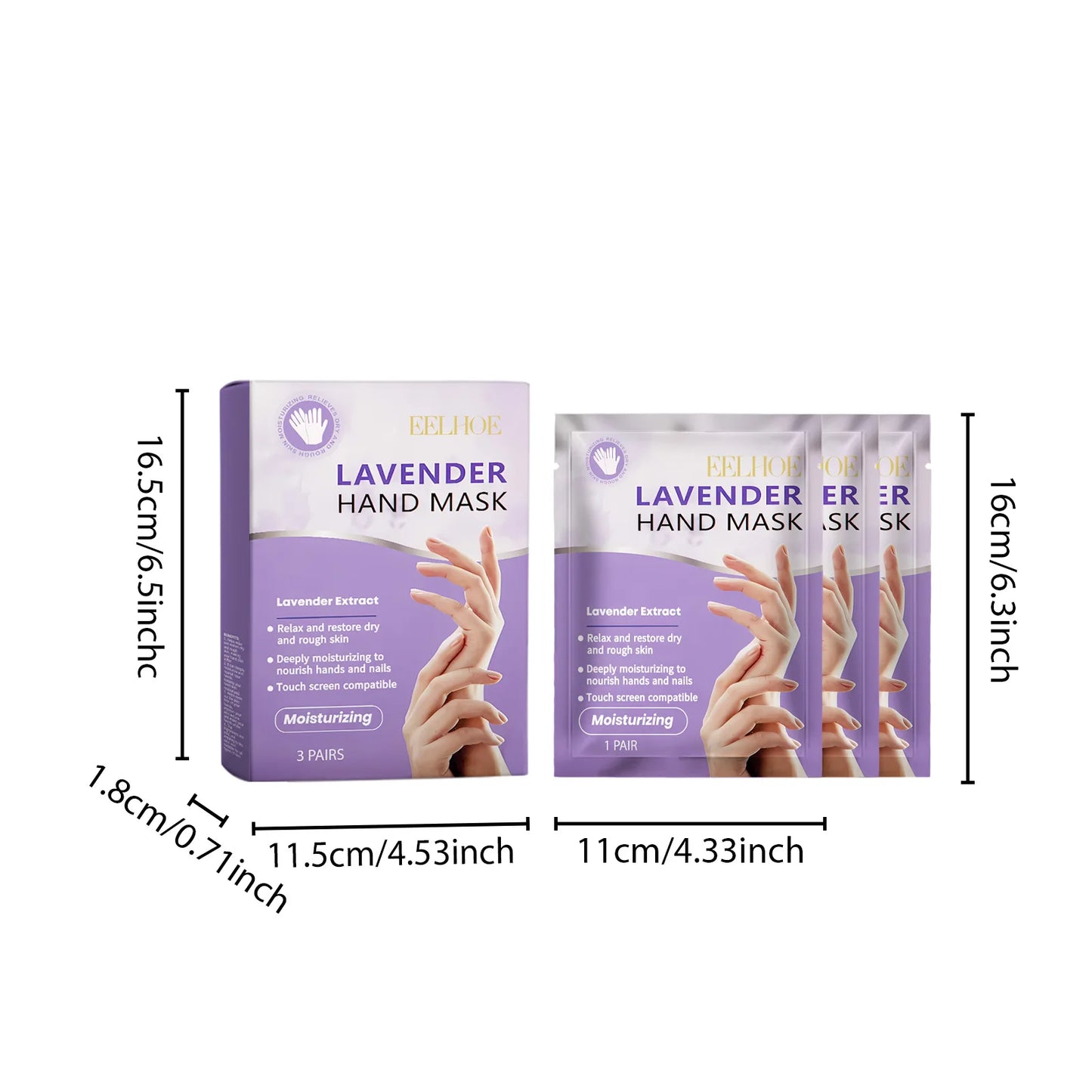 Lavender Niacinamide Hand Mask – Brightening & Moisturizing