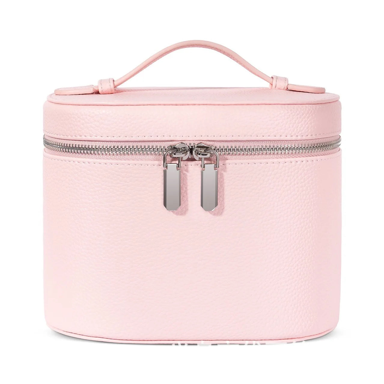 2026 Portable Cosmetic Bag Organizer Large Capacity PU Travel Toiletry Makeup Case with Zipper Handle for Storage Cosmetics box Peaceful Pleasures Health and Wellness Pink