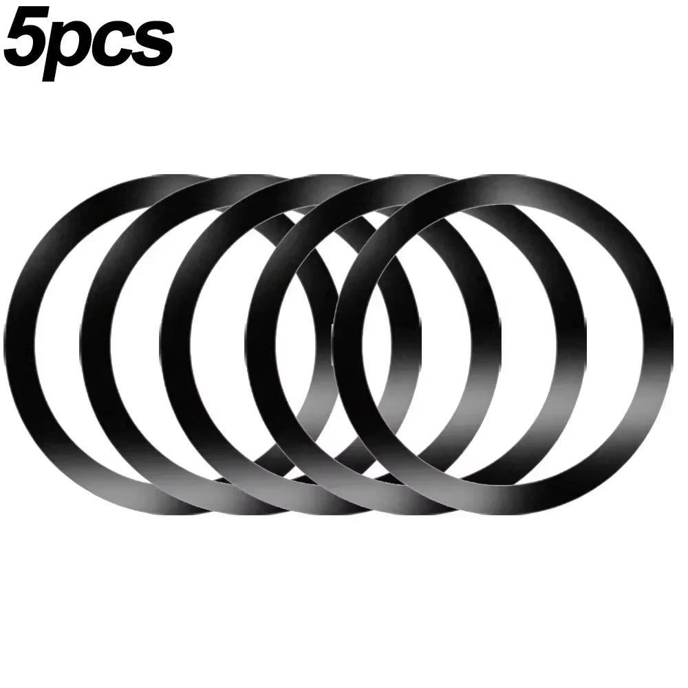 2026 10/5PCS for Magsafe Magnetic Plate Ring Universal Stickers Support Wireless Charger Metal Plate Sheet for Phone Peaceful Pleasures Health and Wellness 133-Black-5PCS
