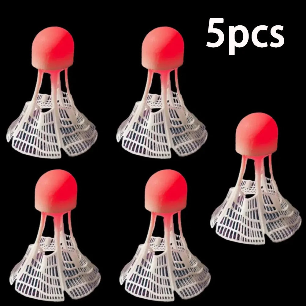 LED Glow Badminton Shuttlecocks – Light-Up Night Birdies 1/2/5 Pk