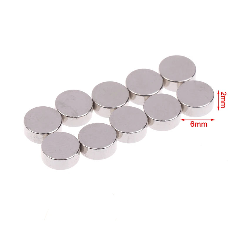 10Pcs Magnet Magnetic Encoder Magnet Radial Magnetizing Magnet Support AS5600 AS5040 AS5045 AS5047 AS5048 AS5145 AS5147 Peaceful Pleasures Health and Wellness Sliver