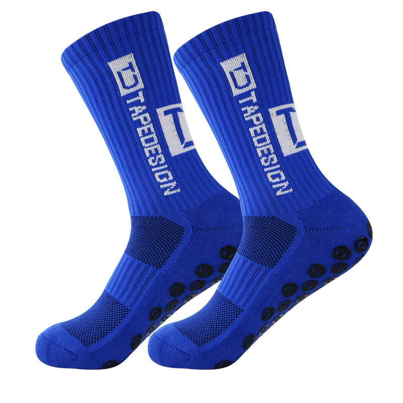 2022 New Football Socks Anti-Slip High Quality Soft Breathable Thickened Towel Bottom Sports , Cycling ,Legging ,Women, Men Peaceful Pleasures Health and Wellness socks blue Free