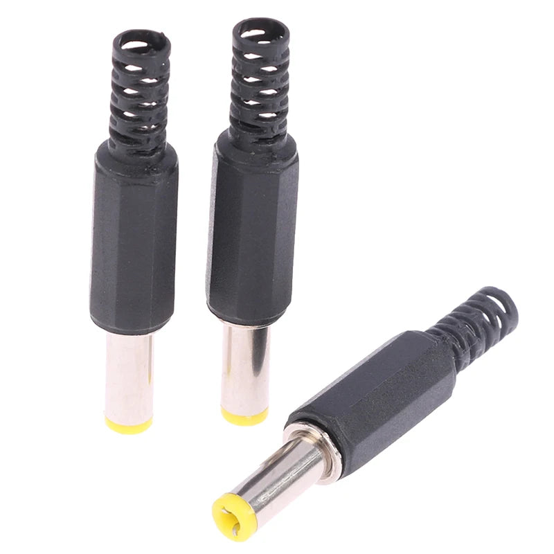 New 10PCS High Quality DC Power Male Plug 5.5*2.1*14MM Adapter Connector Plug Welded DC Head Peaceful Pleasures Health and Wellness