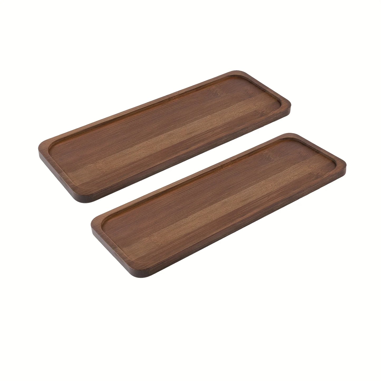 Bamboo Vanity Tray – Bathroom Counter Organizer for Soap, Perfume, Candles & Jewelry
