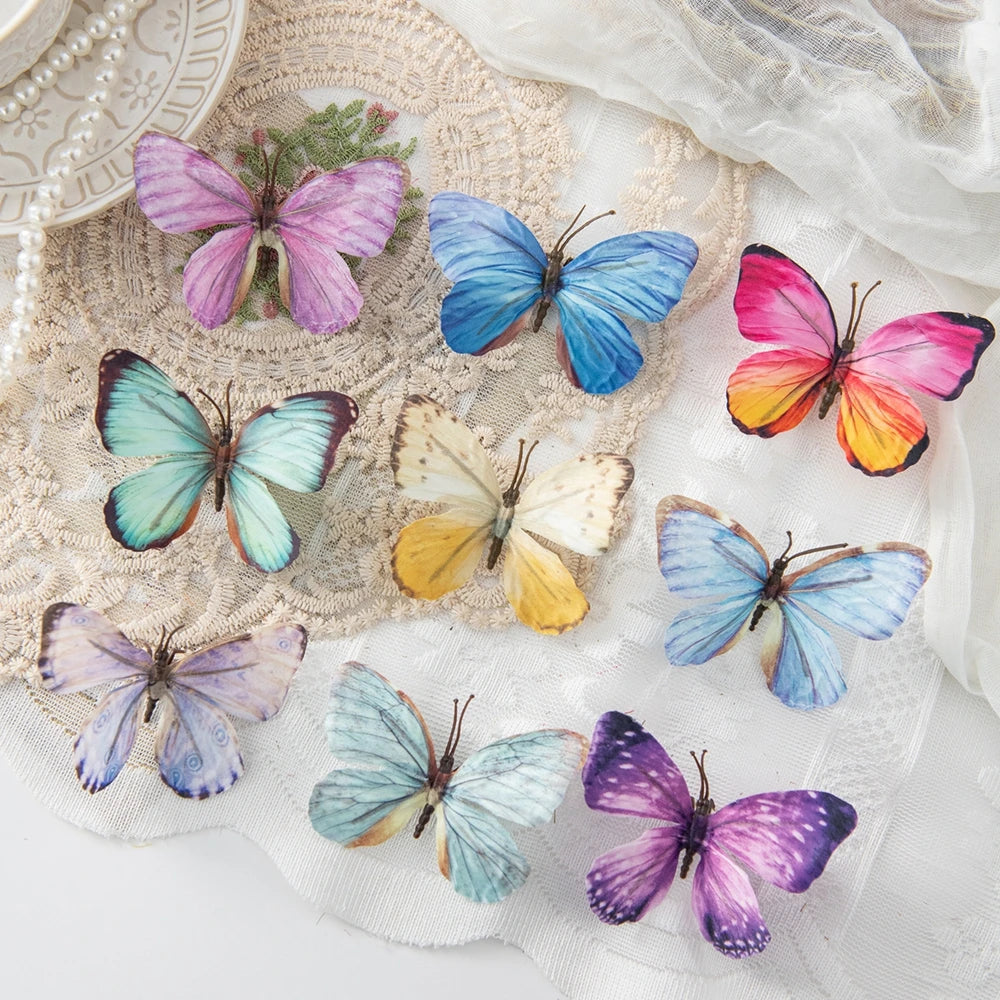 Artificial Fluorescent Butterfly Decorations 20/40 PCS – DIY