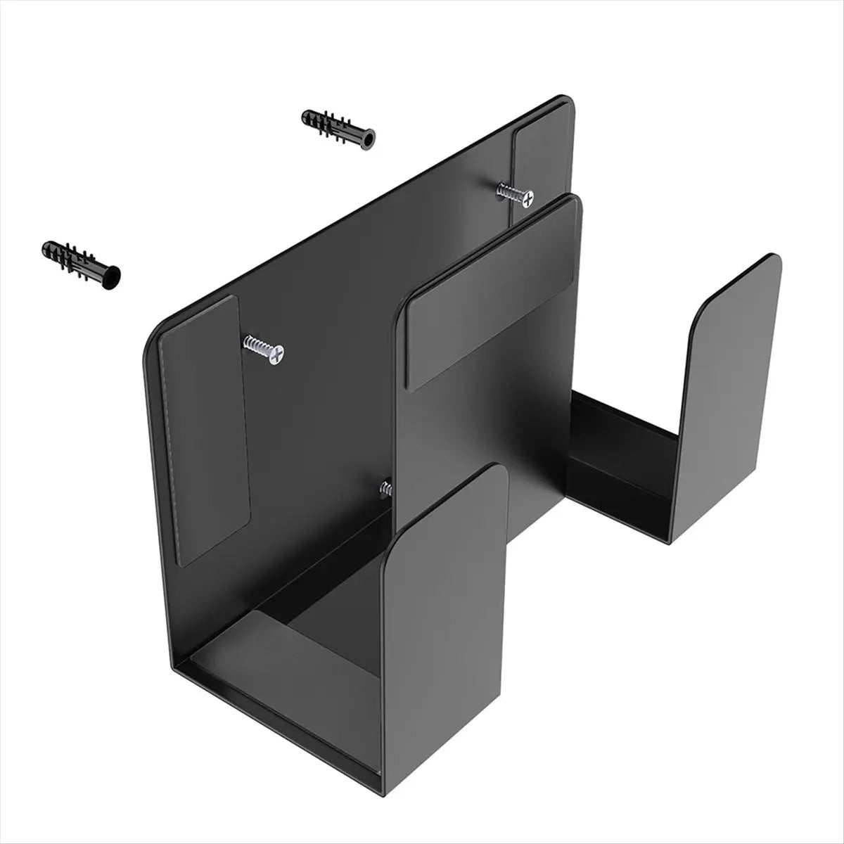 Universal Wall Mount Laptop Stand – Dual Layer Shelf Organizer Peaceful Pleasures Health and Wellness