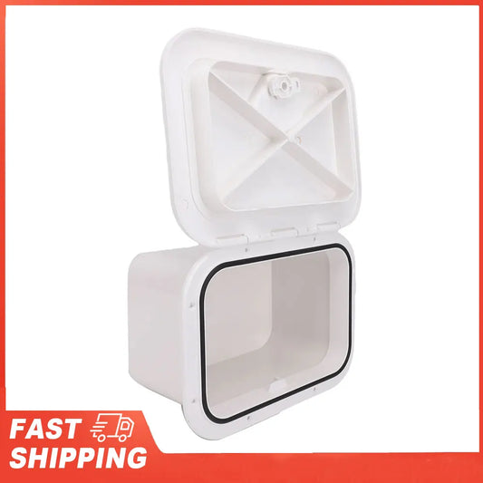 Marine Boat Storage Box ABS 37 5X27X17 Embedded Bait Fishing Gear Peaceful Pleasures Health and Wellness