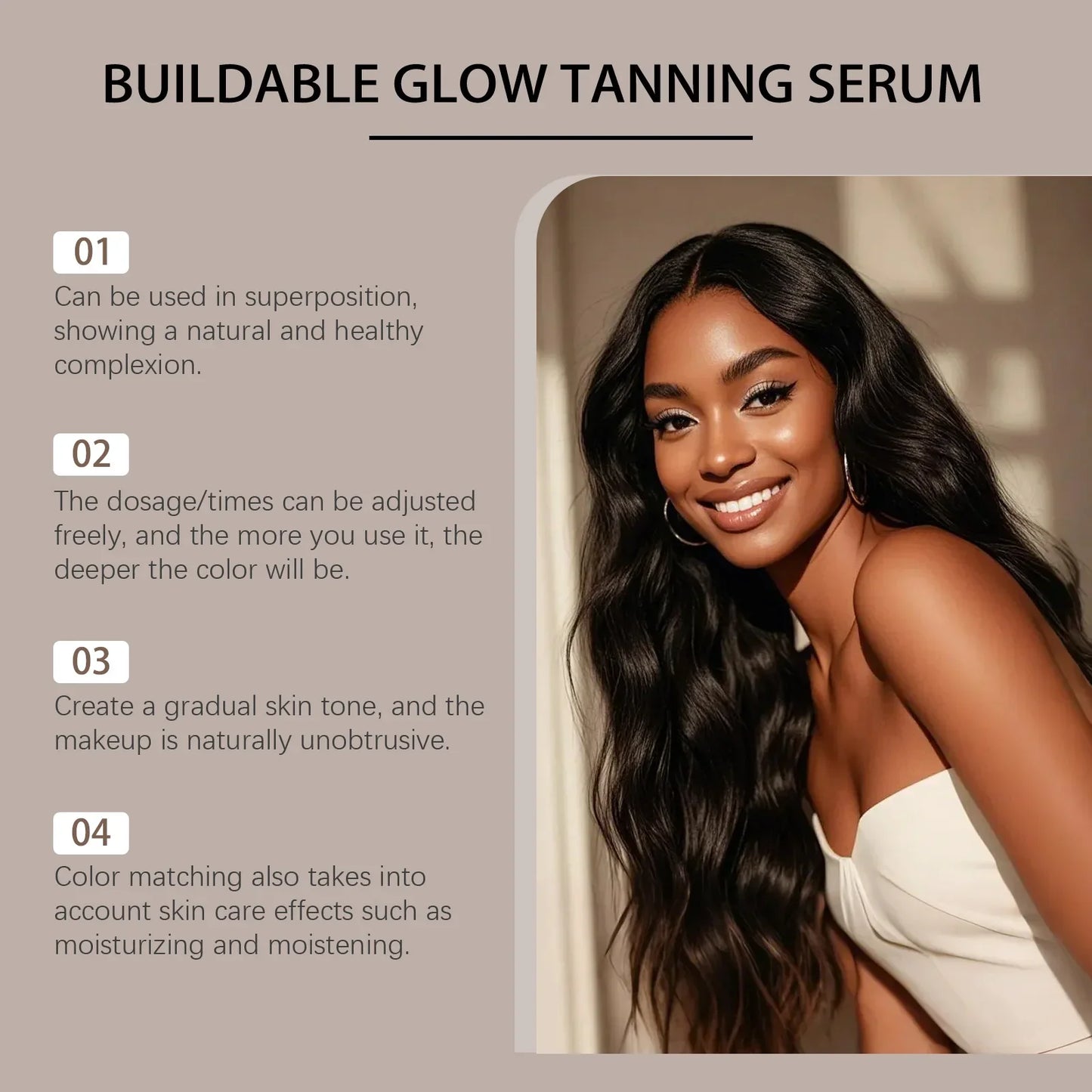Black Essence Bronze Glow Serum – Luminous Moisturizing 50ml