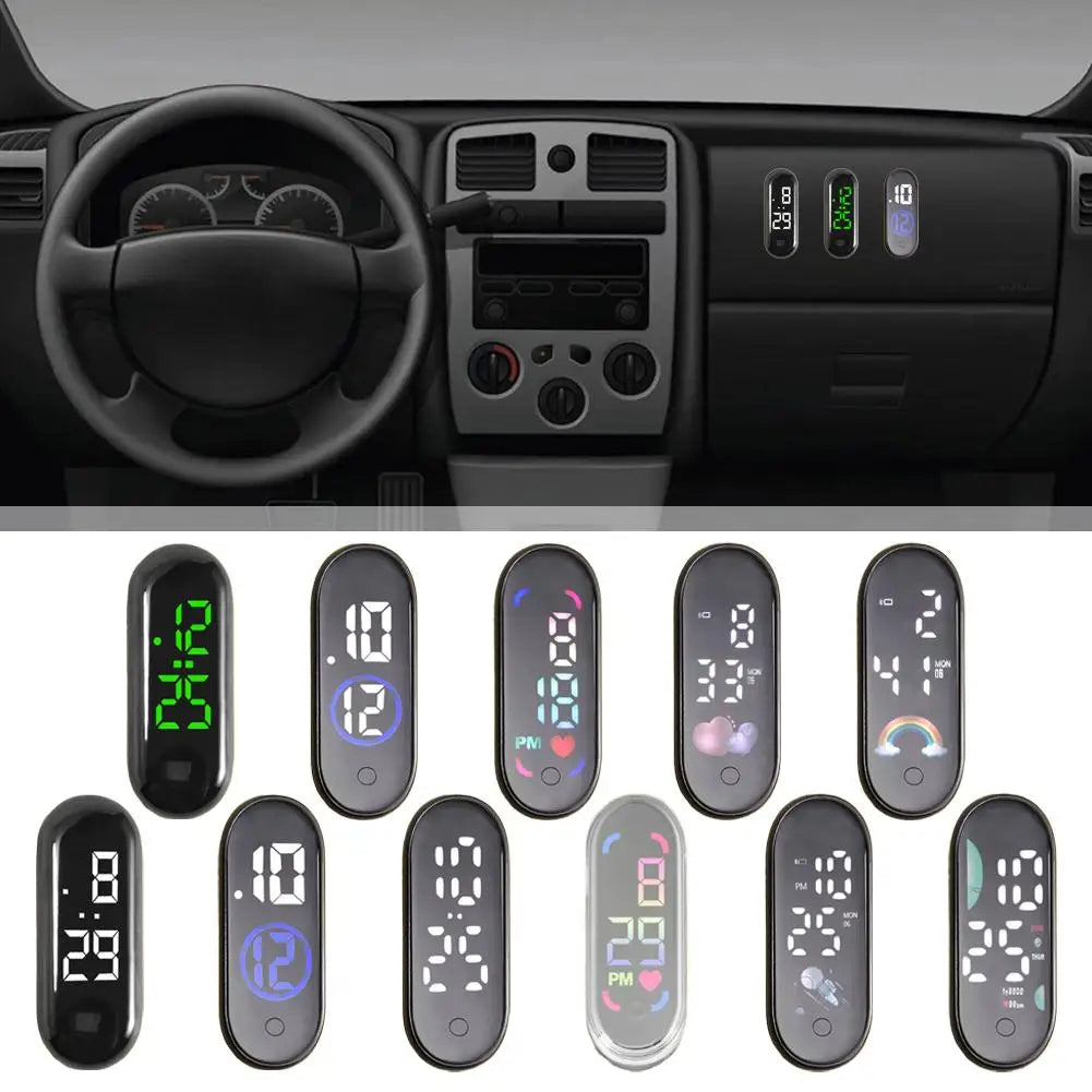 Waterproof Mini Sport LED Car & Motorcycle Clock Peaceful Pleasures Health and Wellness