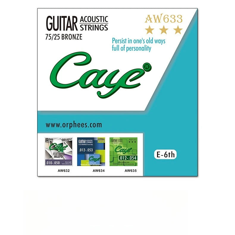 Cross Caye Folk Guitar String 1 2 3 4 5 6 Single Strings Loose