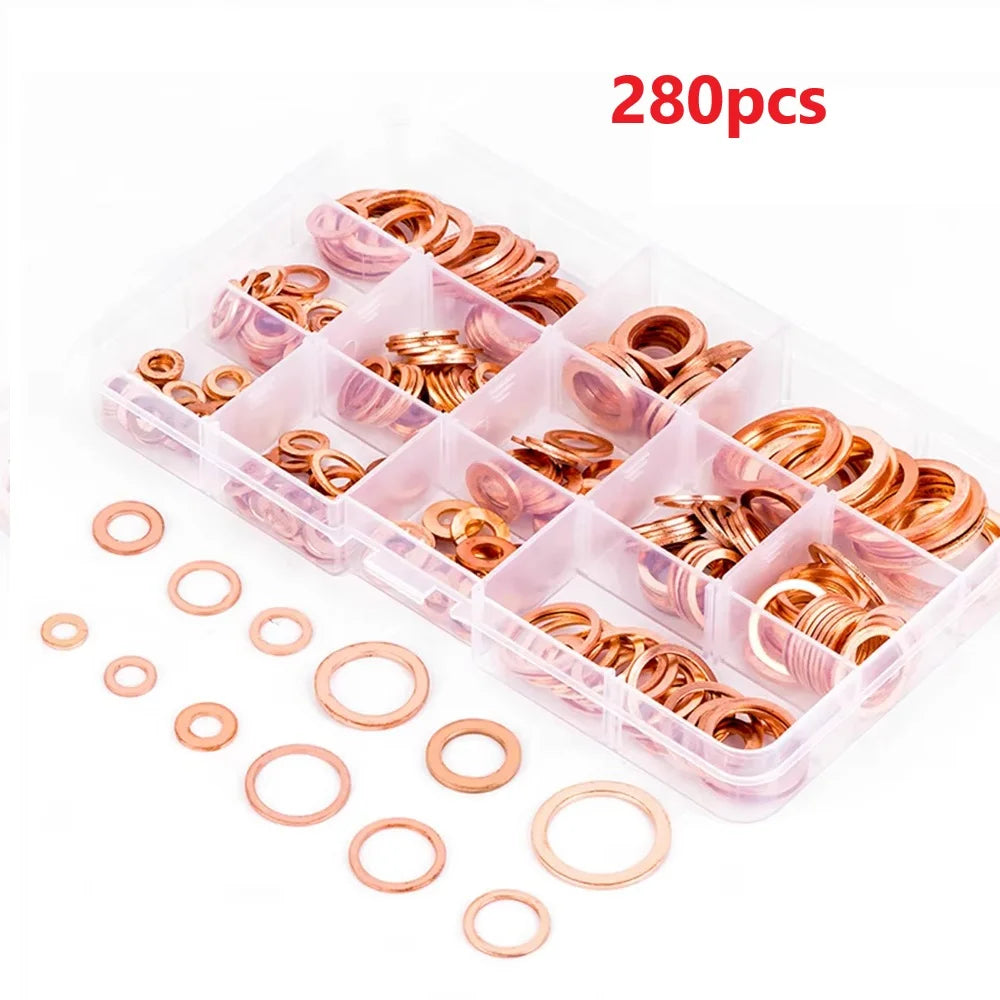 50 100 120 150 Copper Flat Washers Gasket Box Sump Oil Seal Plugging