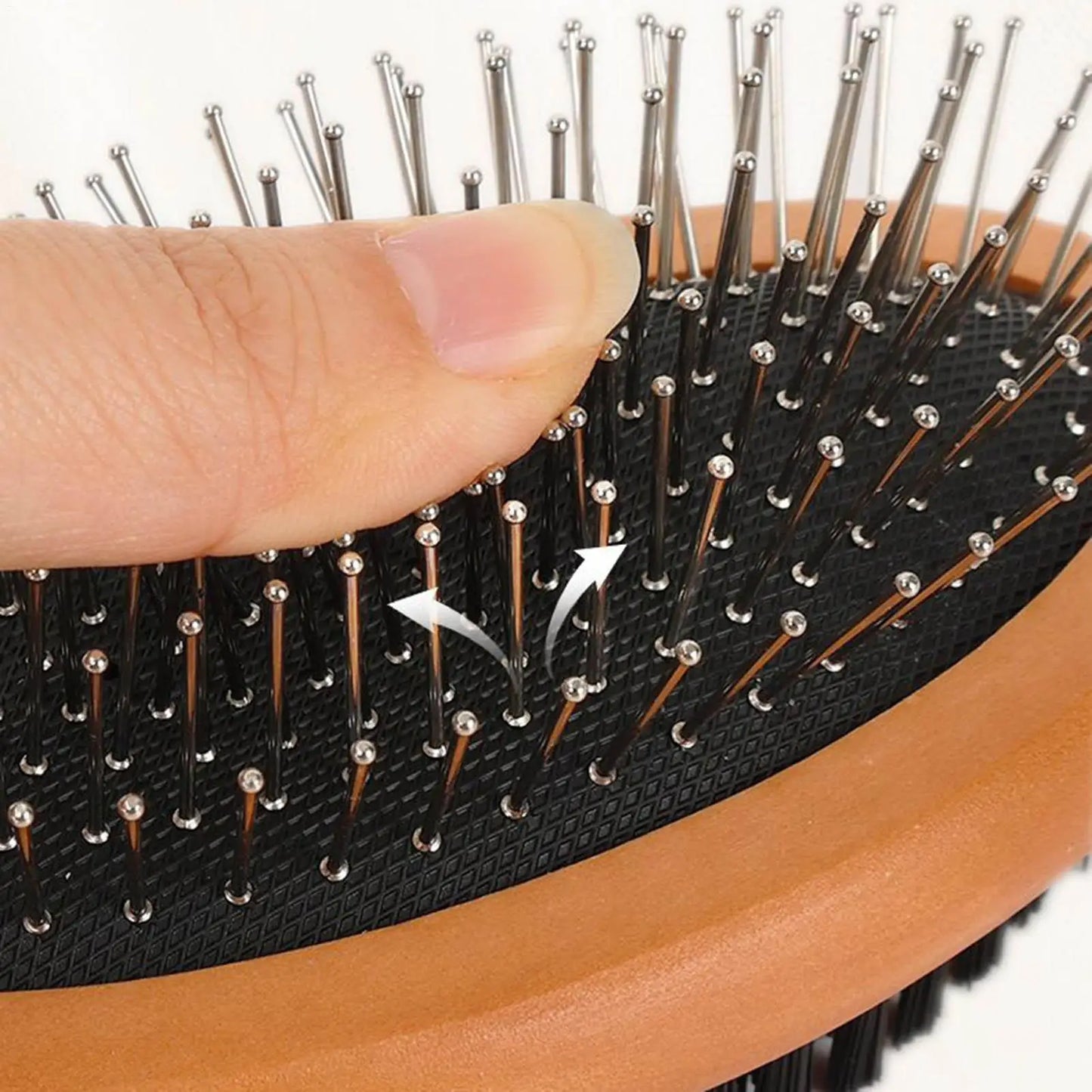 Double-Sided Pet Grooming Brush for Dogs & Cats | Wood Handle