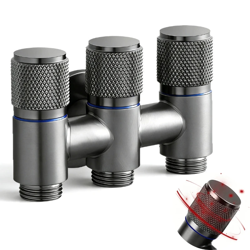 Bathroom Faucet Valve Fittings Valve One Into Three Out of The Balcony Kitchen All Copper Toilet Fittings Bathroom Fittings Peaceful Pleasures Health and Wellness