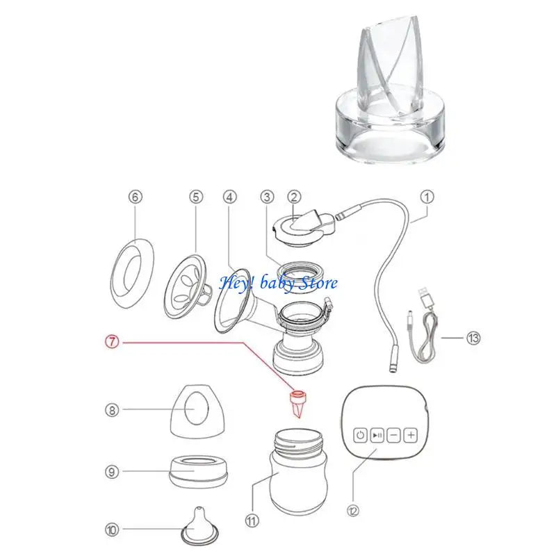 Silicone Duckbill Valves Breast Pump Replacement – 5 Pack