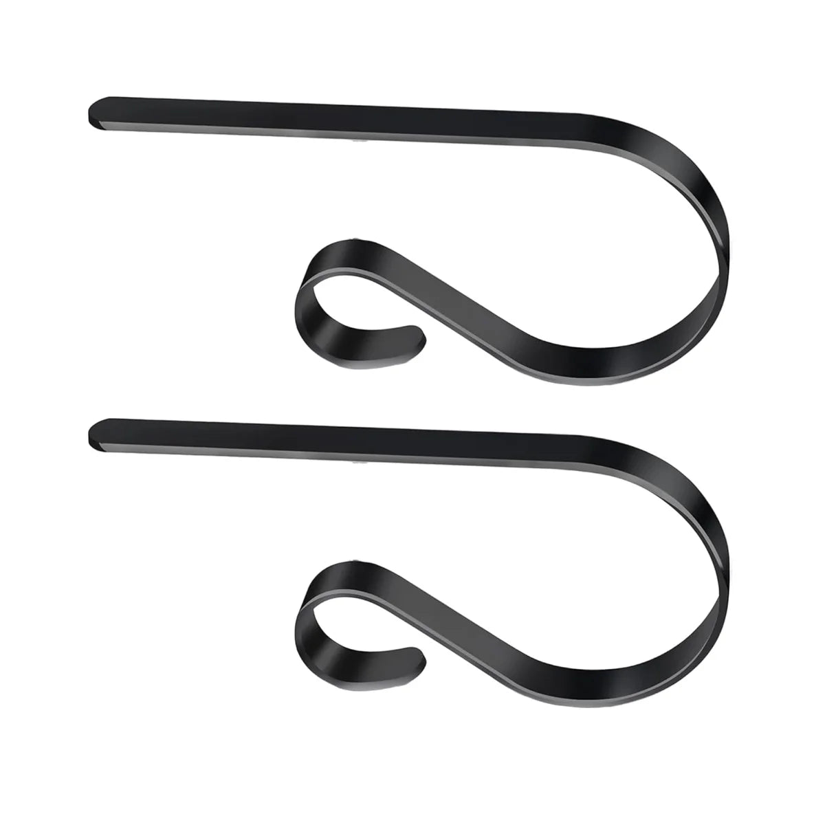 2/4Pack Stocking Holders for Mantle, Christmas Stocking Holder, Mantle Clip Fireplace Hooks Hanger for Party Decoration Supplies Peaceful Pleasures Health and Wellness black
