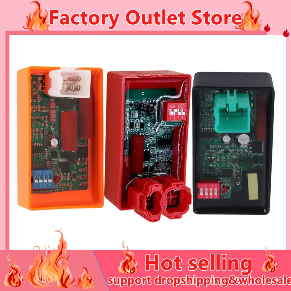 AC CDI Racing Box DIP Switch 4/5/6 Pin – 50cc–160cc Motorcycle