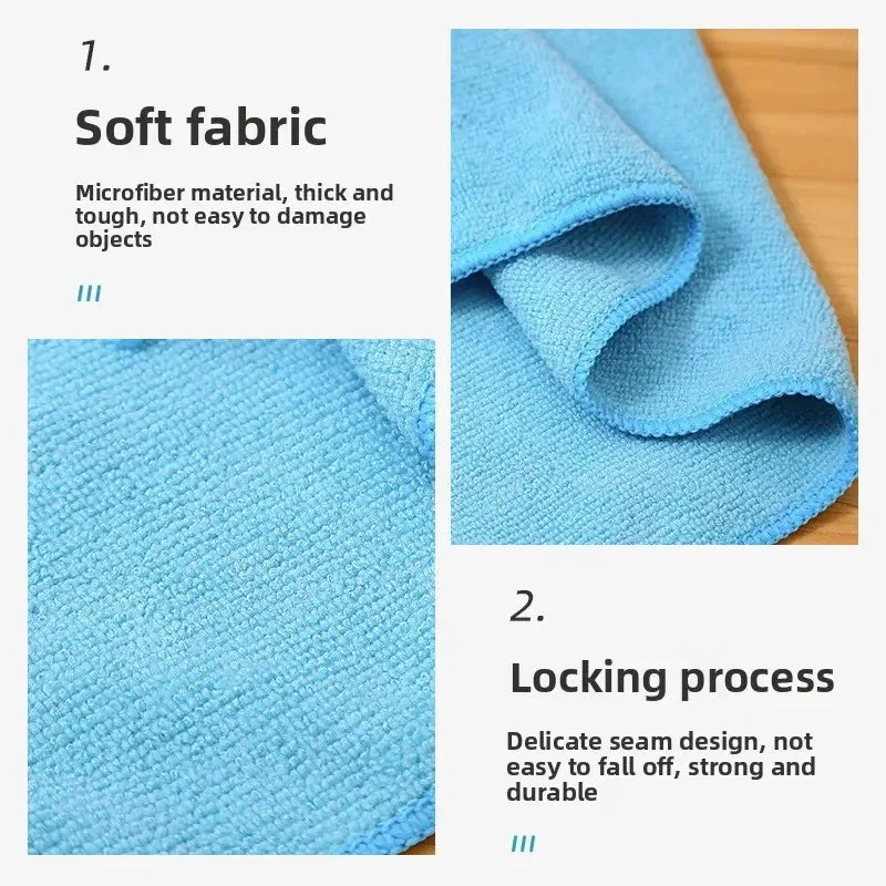 A Set of 20/50Pcs Cleaning Cloth Set in Random Colors, Multi-Functional and Absorbent, for Home, Kitchen, Living Room, Bedroom, Bathroom, and Furniture Stain Removal, Glass Cleaning, Microfiber Cleaning Cloth for Both Dry and Peaceful Pleasures Health and Wellness