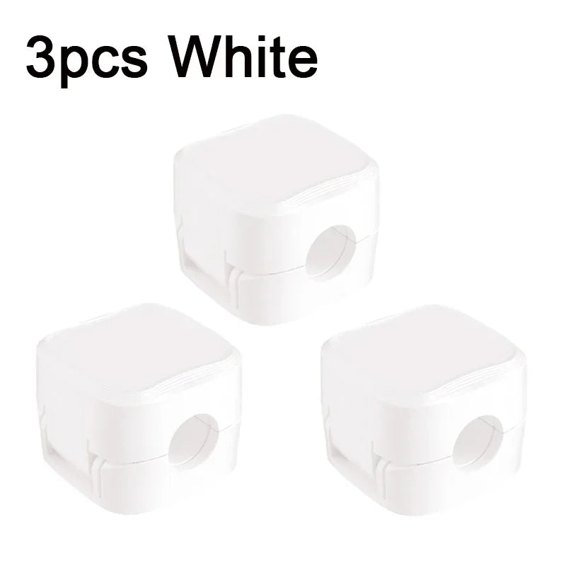 Magnetic Cable Organizer Clips – Adhesive Cord Clamp 6-Pack Cable Organizer Clips Peaceful Pleasures Health and Wellness 3PCS White 1-5 Cells
