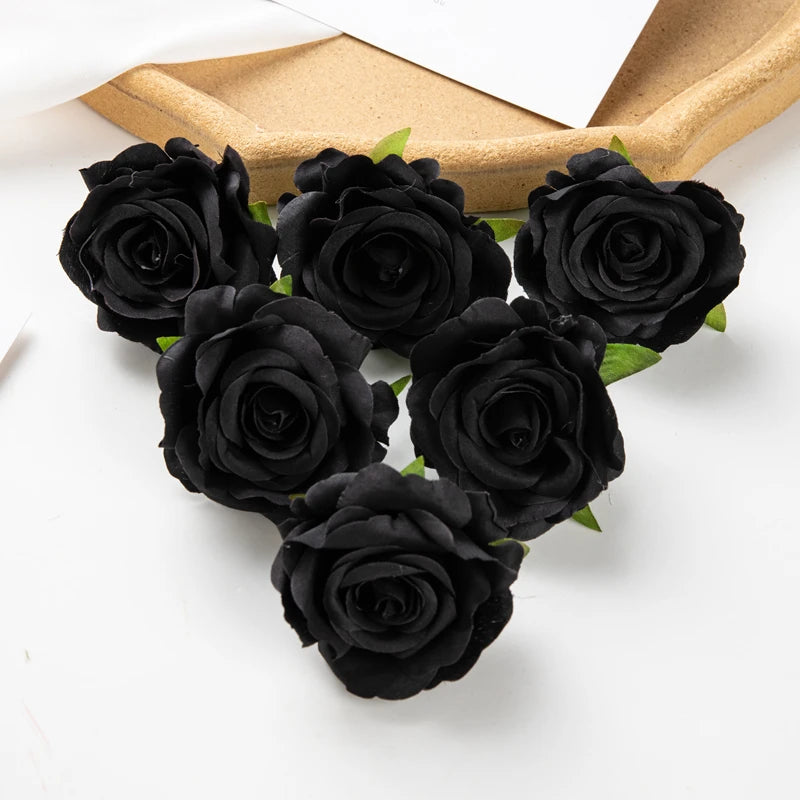 Artificial Silk Rose Heads 30/100pcs – Wedding & Party Decor