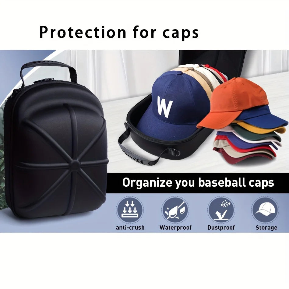 EVA Baseball Cap Travel Bag | Hat Carrier Storage Case