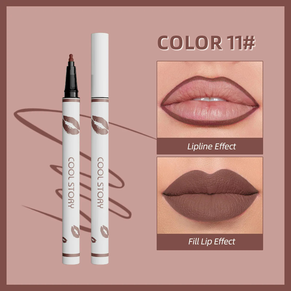 Waterproof Matte Liquid Lip Liner Pencil – Long-Lasting Color