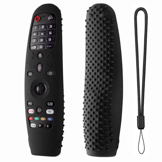 New For LG Smart TV AN-MR650A600 20GA 19BA Remote Control Case Soft Silicone Protective Cover Compatible Replacement Accessories Peaceful Pleasures Health and Wellness black
