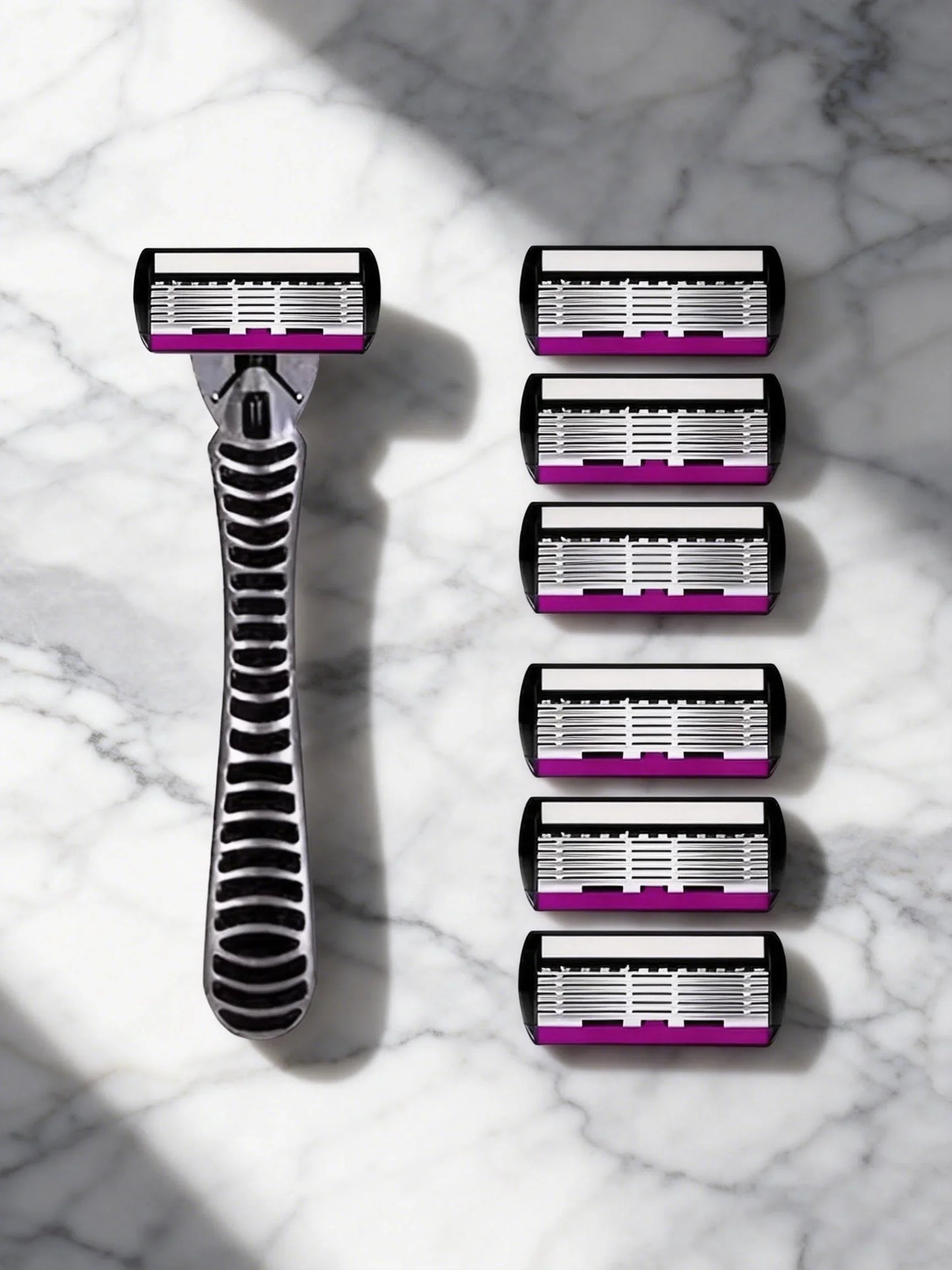 6-Layer German Steel Men's Razor Cartridges – Mach Compatible