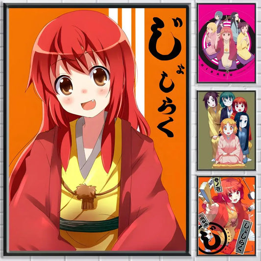Joshiraku Anime HD Self-Adhesive Waterproof Wall Art Poster Anime Wall Poster Peaceful Pleasures Health and Wellness