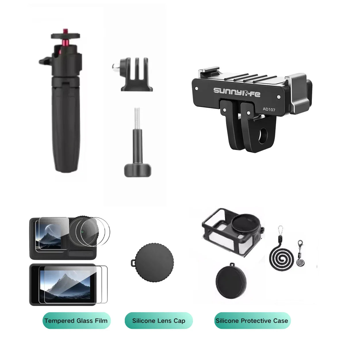Desktop Selfie Stick & Tripod Extension Pole for DJI Action 6
