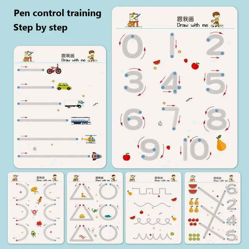 Page 32 Reusable Kids Writing Book Erasable Practice Notebook Ages