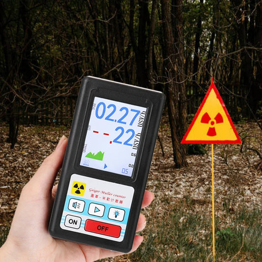 BR-6 Geiger Counter Nuclear Radiation Detector Personal Dosimeter X-ray Beta Gamma Detector LCD Radioactive Tester Marble Tool Peaceful Pleasures Health and Wellness