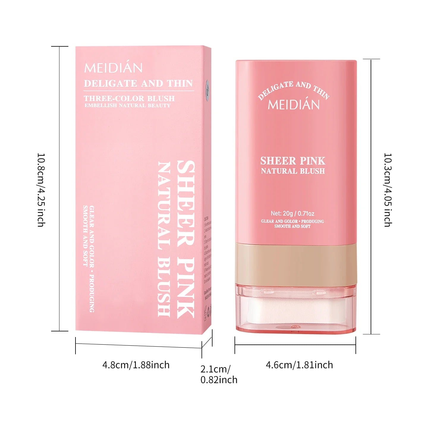 Natural Blush Stick – Long-Lasting & Lightweight Cheek Color
